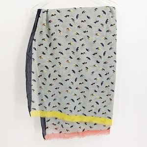 Galeries Lafayette Origami Sailboat Cotton Scarf
